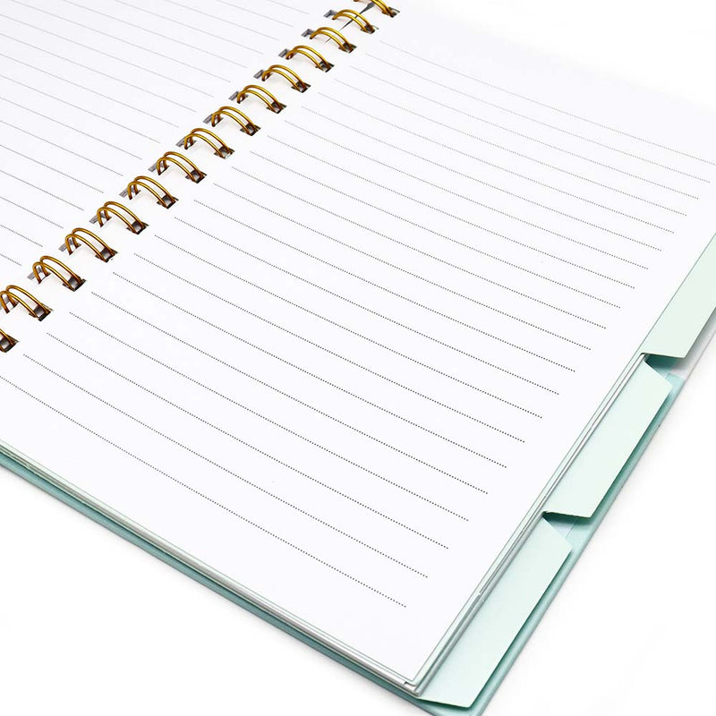 A5 Two Tone Wiro Notebook With Dividers