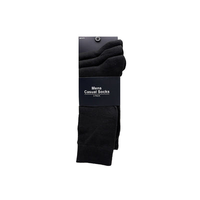 Mens Black Casual Socks 3PK Size 6-11