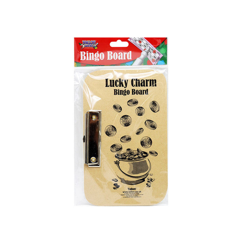 Bingo Board With Side Clip Lucky Charm