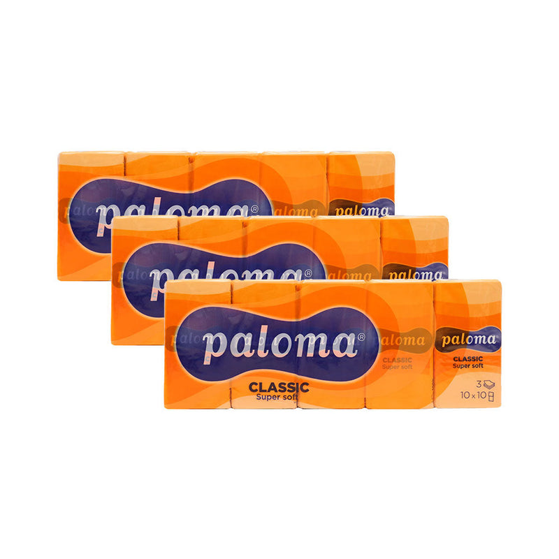 Paloma Classic Super Soft Pocket Tissues 10PK