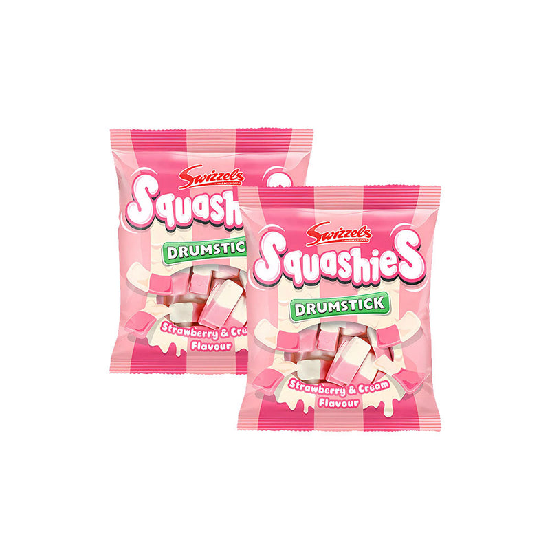 Swizzels Squashies Drumstick Strawberry & Cream Sweet Candy 120g