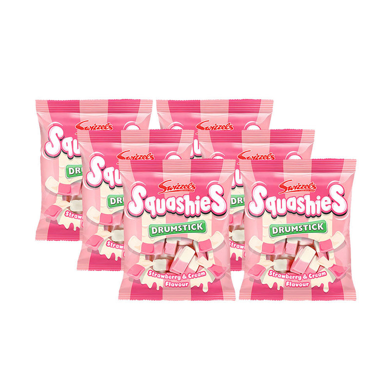 Swizzels Squashies Drumstick Strawberry & Cream Sweet Candy 120g