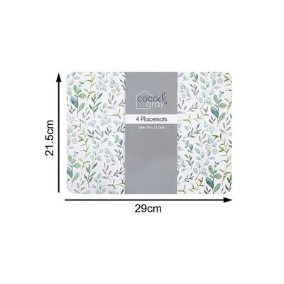 Eucalyptus Dinner Placemat 29x21.5CM 4Pack