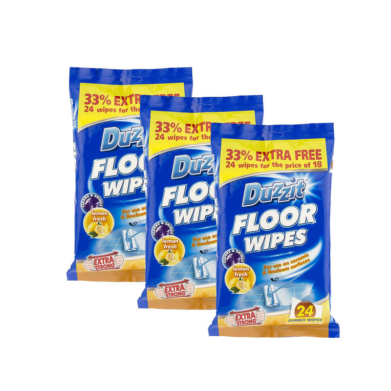 Duzzit Floor Wipes 24PK