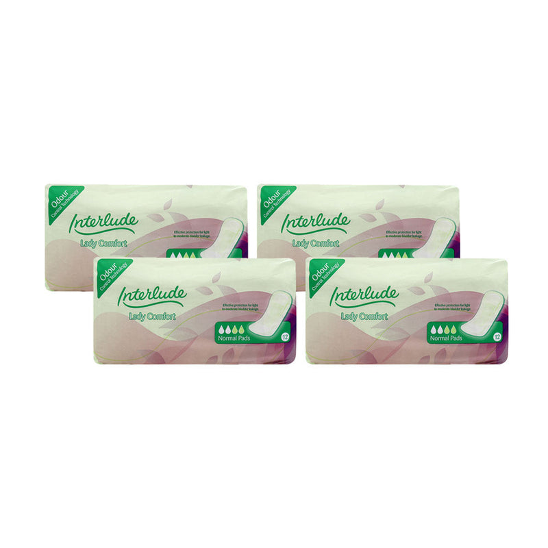 Interlude Lady Comfort Normal Pads 12S x 4PK