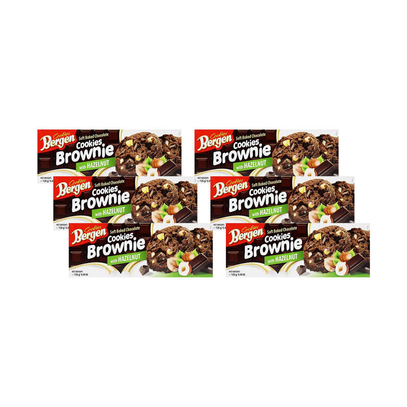 Bergen Soft Baked Chocolate Brownie & Hazelnut Cookies 126g