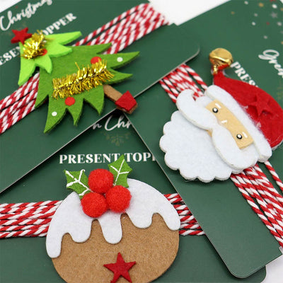 Present Wrap Topper Christmas Character