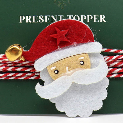 Present Wrap Topper Christmas Character