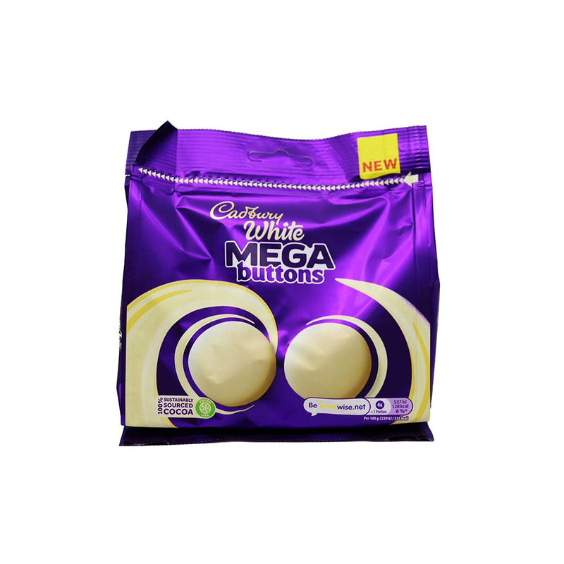 Cadbury White Mega Buttons Chocolate 192g