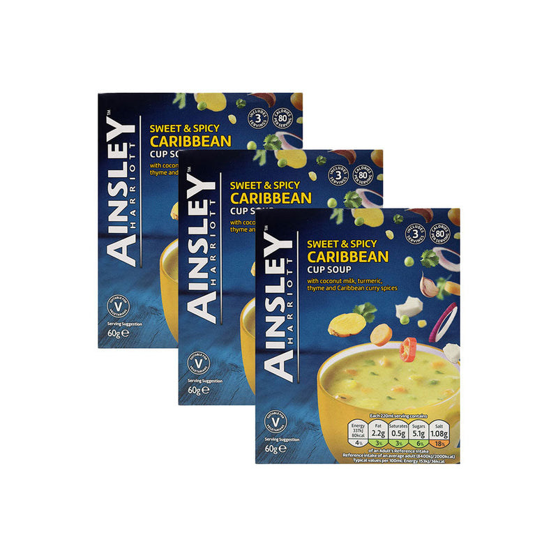 Ainsley Harriott Sweet & Spicy Caribbean Cup Soup 60g x 3PK