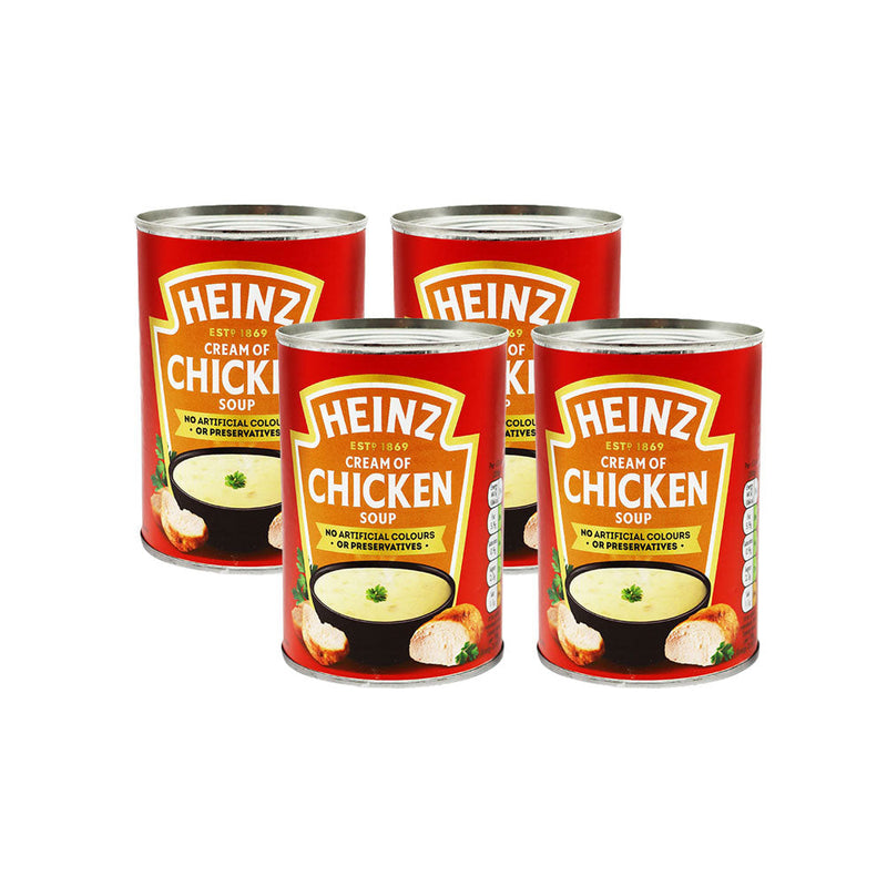 Heinz Cream of Chicken Soup Ready To Use Tin 400g x 4PK