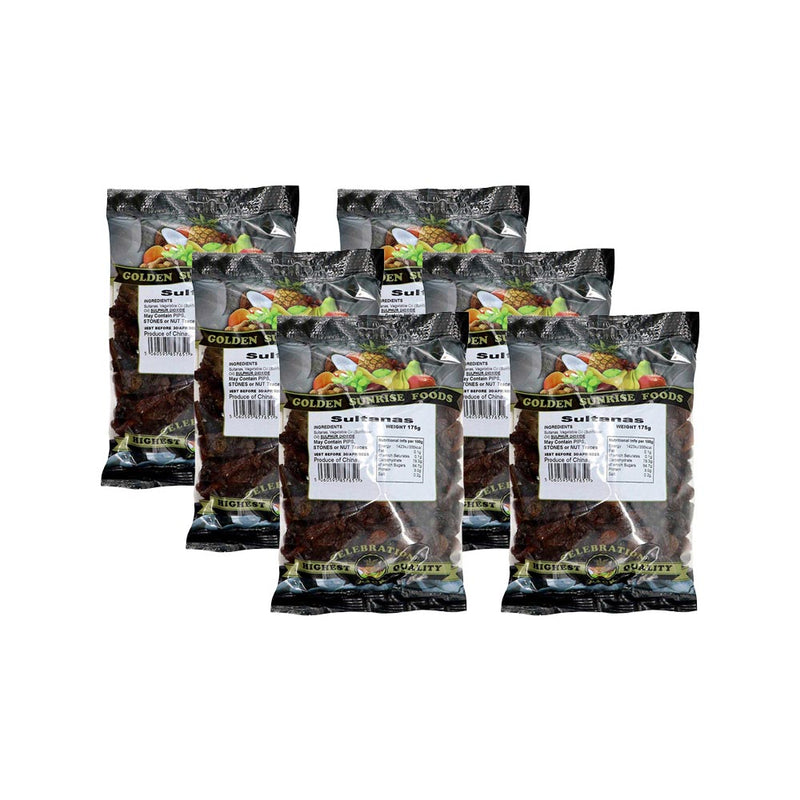 Golden Sunrise Foods Sultanas Bag 175g