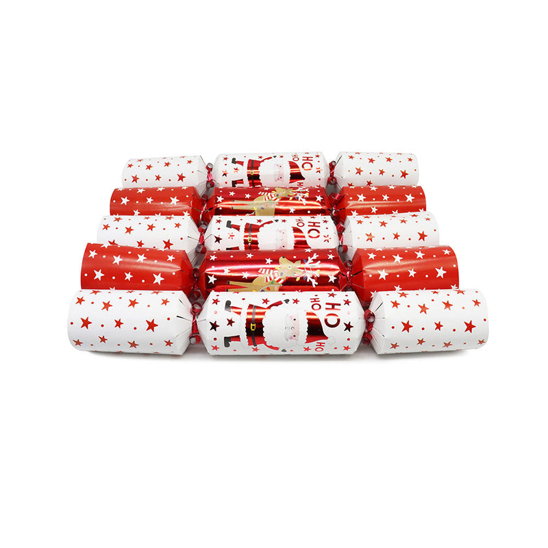 Christmas Family Santa & Yelpers Crackers 12"x10PK