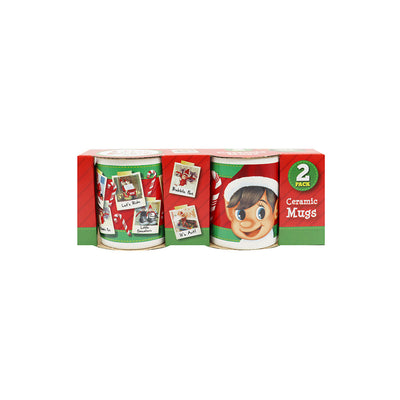 Christmas Elf Ceramic Coffee Mug 7Oz 2Pack