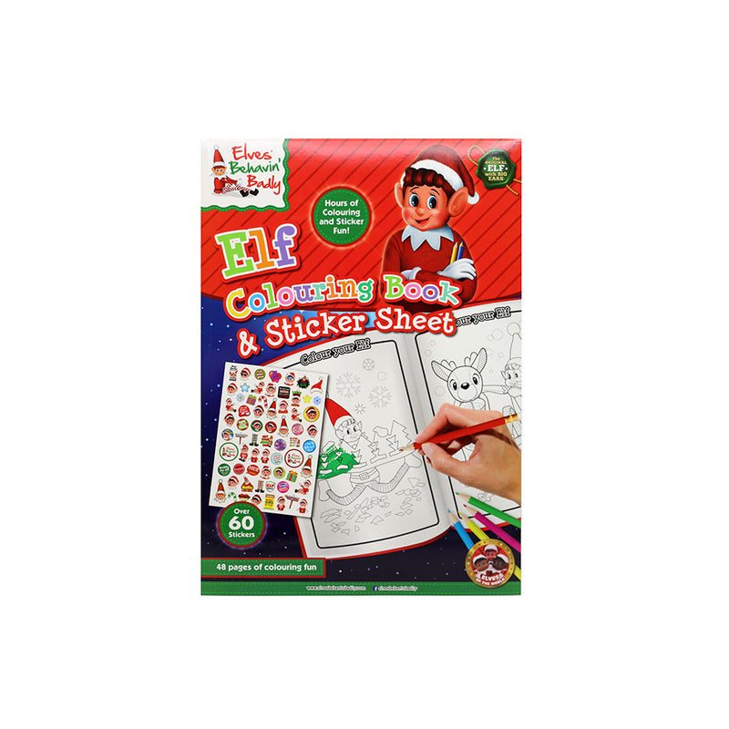 Elf Colouring Book & Sticker