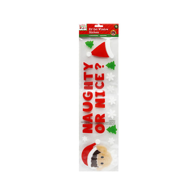 Naughty Elf Window Stickers 15x55CM