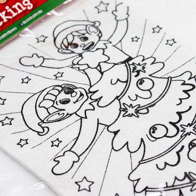 Colour Your Own Elf Stocking With Pens