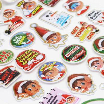 Elf Vinyl Puffy Stickers 30PC x 2Pack