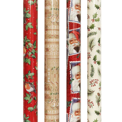 Traditional Christmas Gift Wrapping Paper 7M