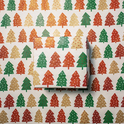 Festive Kraft Gift Wrapping Paper 2M