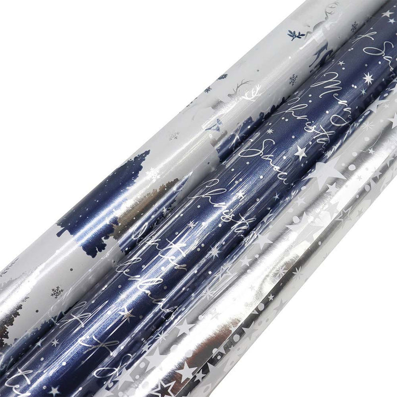 Foil Elegant Ice Gift Wrapping Paper 1.5M