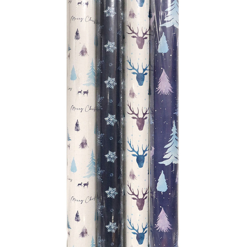 Christmas Midnight Forest Wrapping Paper 4M