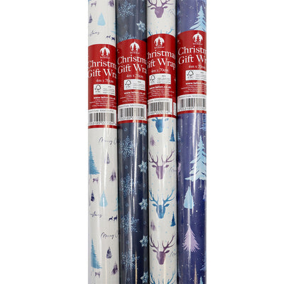 Christmas Midnight Forest Wrapping Paper 4M