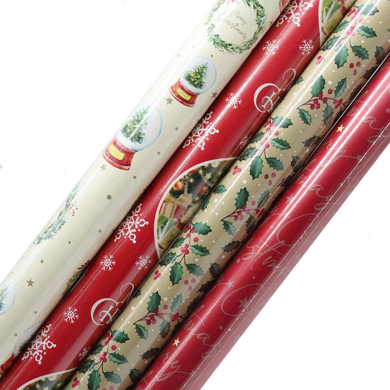 Traditional Christmas Gift Wrapping Paper 4M