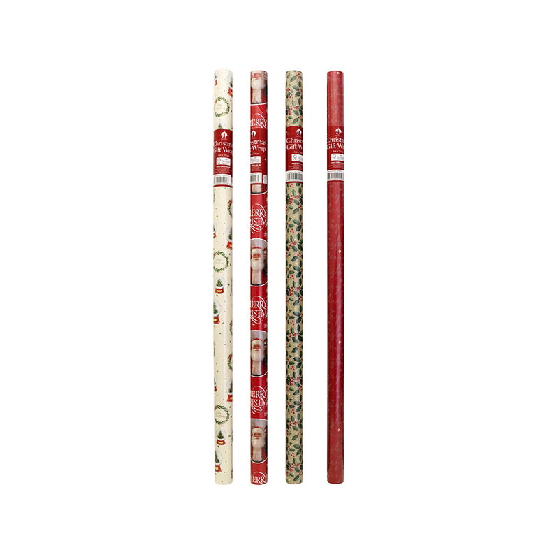 Traditional Christmas Gift Wrapping Paper 4M