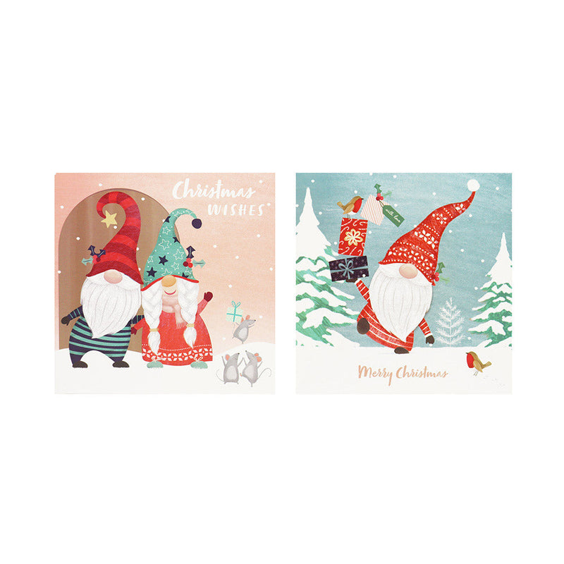 Kraft Effect Gonks Christmas Greeting Cards 10PK