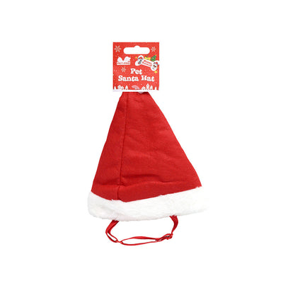 Pet Santa Hat With Elastic Loop