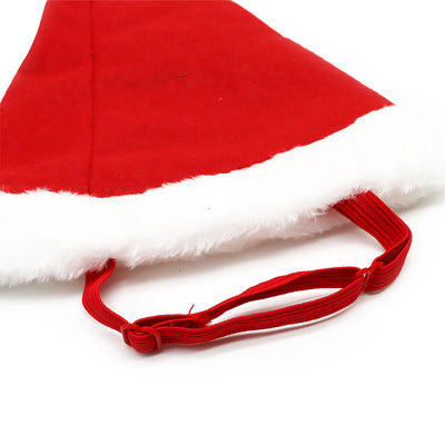 Pet Santa Hat With Elastic Loop