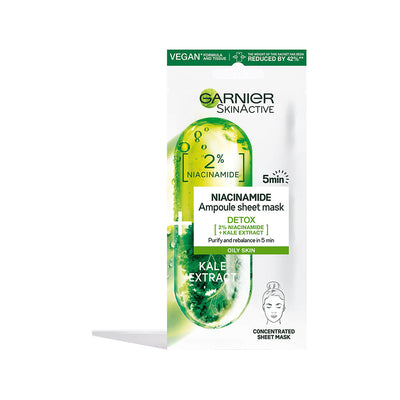 Garnier Skinactive Niachinamide Detox Ampoule Sheet Mask