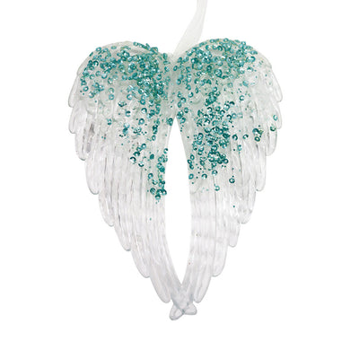 Glitter Angel Wings Hanging Decoration