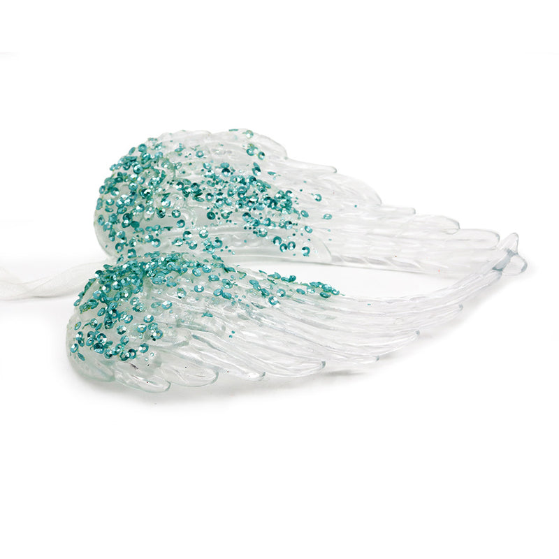 Glitter Angel Wings Hanging Decoration