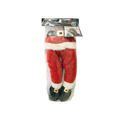 Pair Of Bendy Santa Legs Decoration