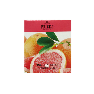 Price's Pink Grapefruit Scented Jar Candle