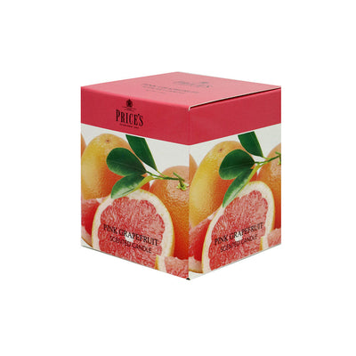 Price's Pink Grapefruit Scented Jar Candle