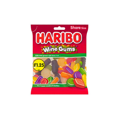 Haribo Wine Gums Fruit Flavour Gummy 140g