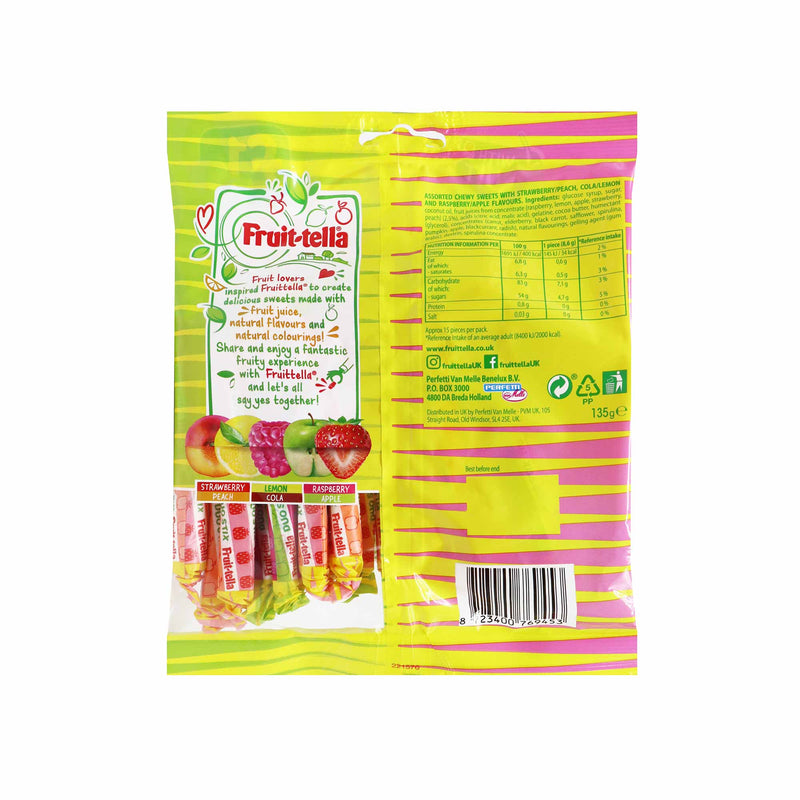 Fruittella Duo Stix Fruit Juice Sweets 135g