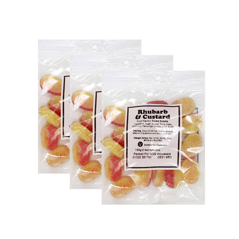 Bumper Bag Rhubarb Custard Sweets 140g