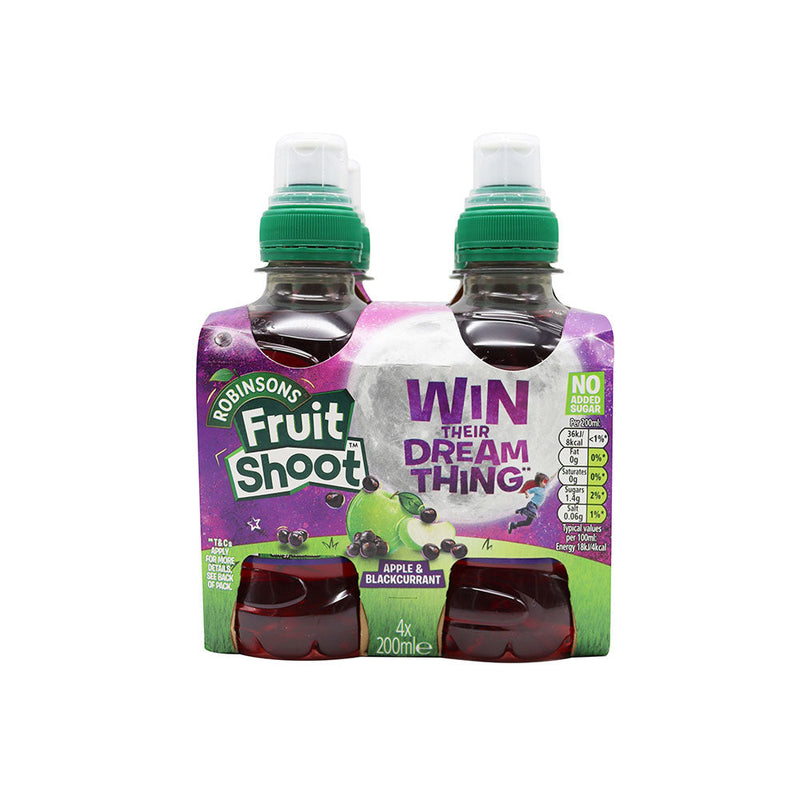 Fruit Shoot Apple & Blackcurrant Juice Drink 4x200ML