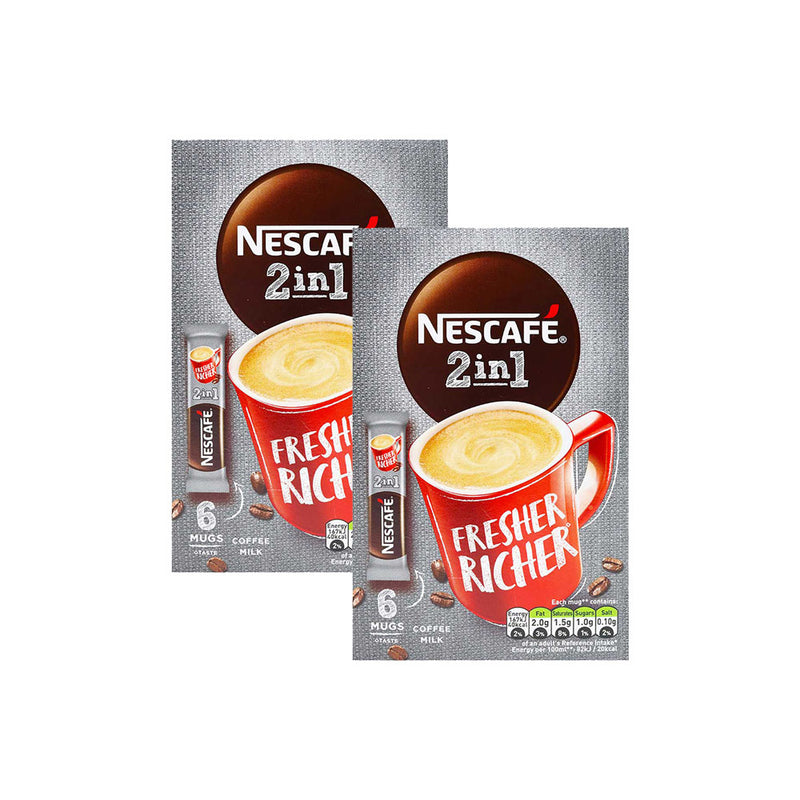 Nescafe 2 in 1 Original Instant Coffee 6PK x 2Pack