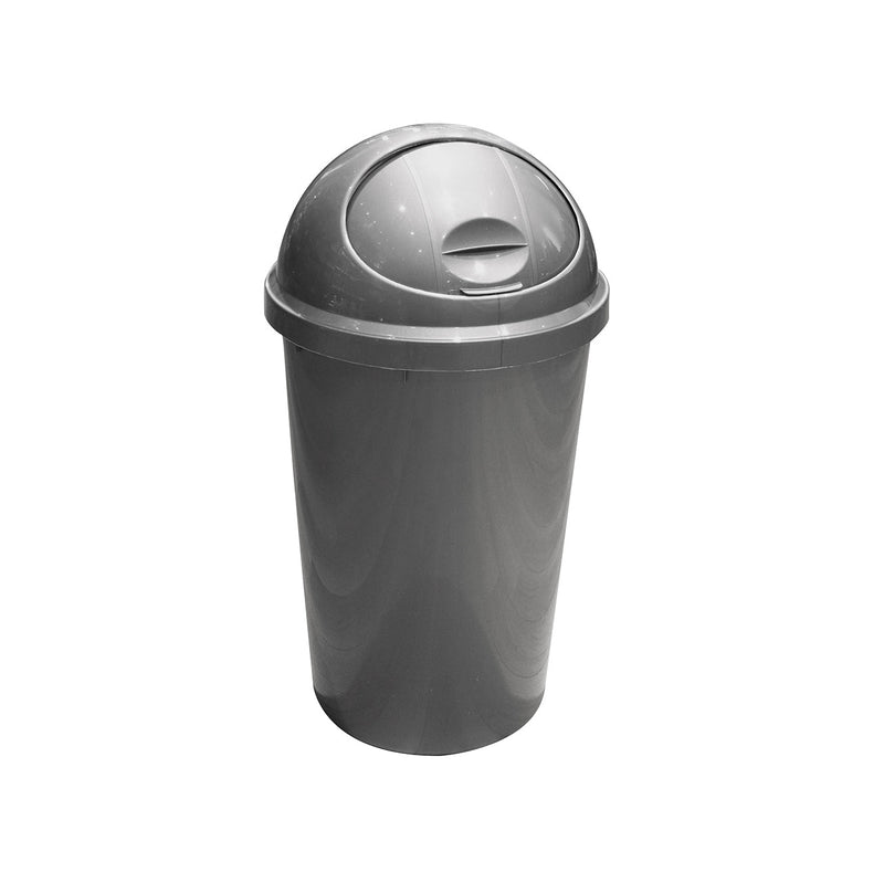 25L Dome Lid Dustbin Grey