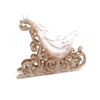 Sleigh Tree Decorations Gold