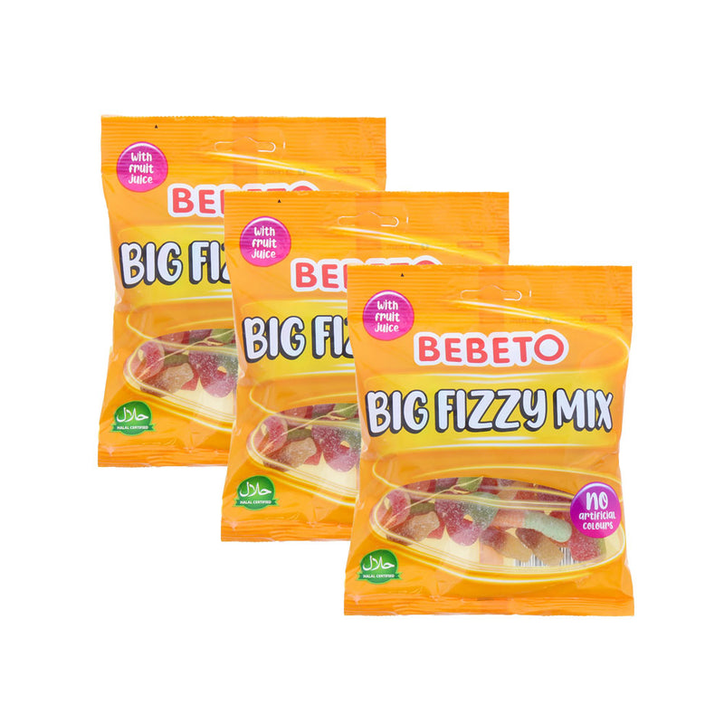 Bebeto Big Fizzy Mix Sweets 150g