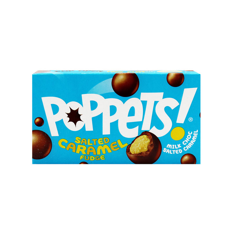 Poppets Milk Choc Salted Caramel Fudge 40g x 4Pack