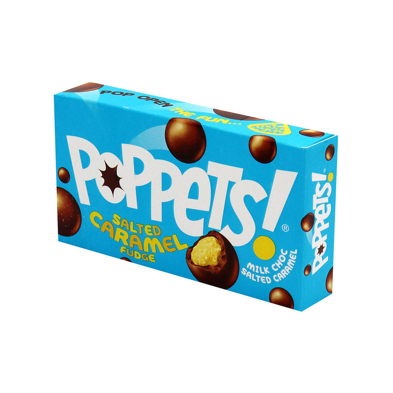 Poppets Milk Choc Salted Caramel Fudge 40g x 4Pack