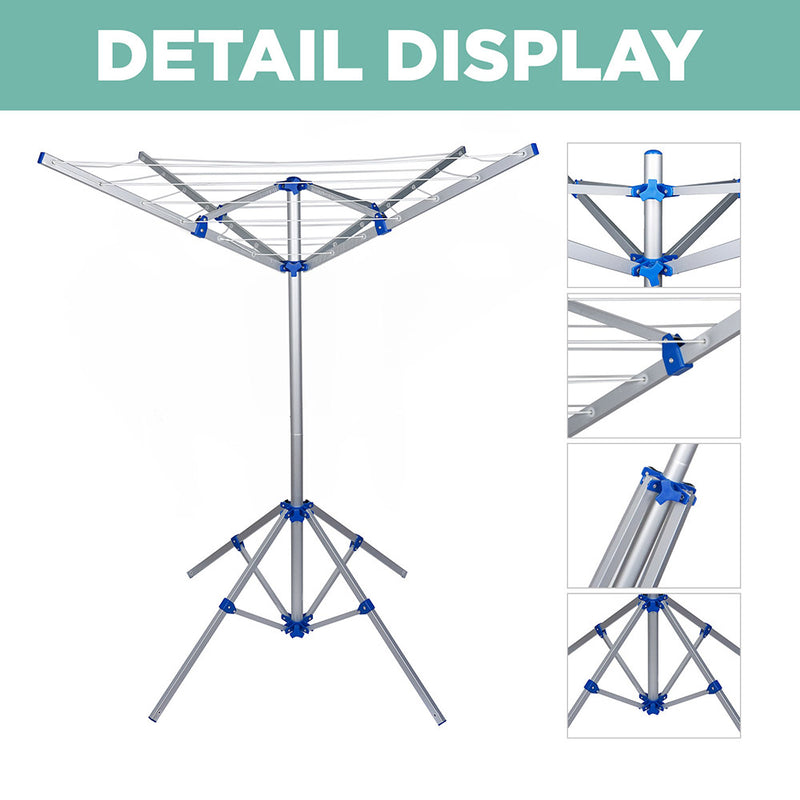 4 Arm Umbrella Design Foldable Clothes Dryer Airer