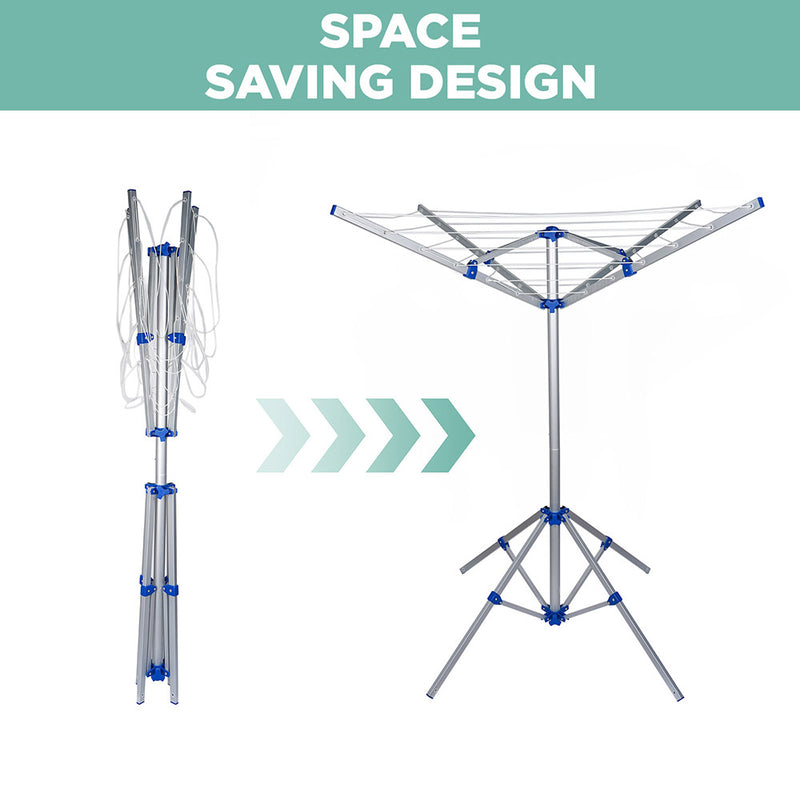 4 Arm Umbrella Design Foldable Clothes Dryer Airer